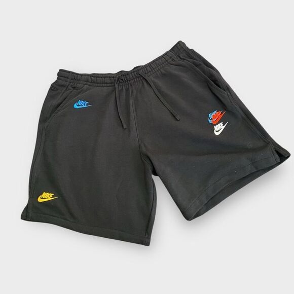 Nike Essentials French Terry Swoosh Shorts DR9119-010 Black New Mens size M New - Picture 2 of 9